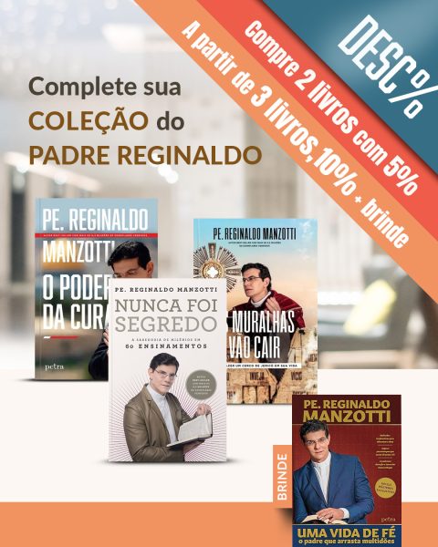 Descontos para completar sua coleção de livros do Padre Manzotti