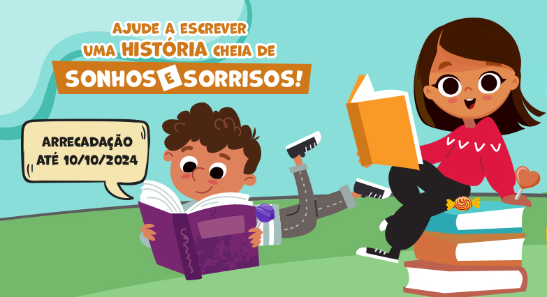 Doe livros e doces e faça este Dia das Crianças mais feliz